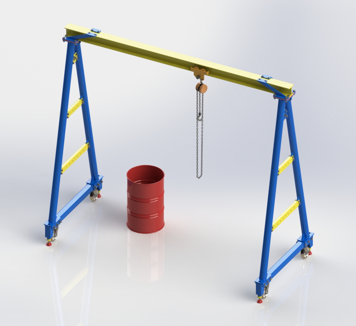用SolidWorks軟件設(shè)計一款逼真的門式起重機