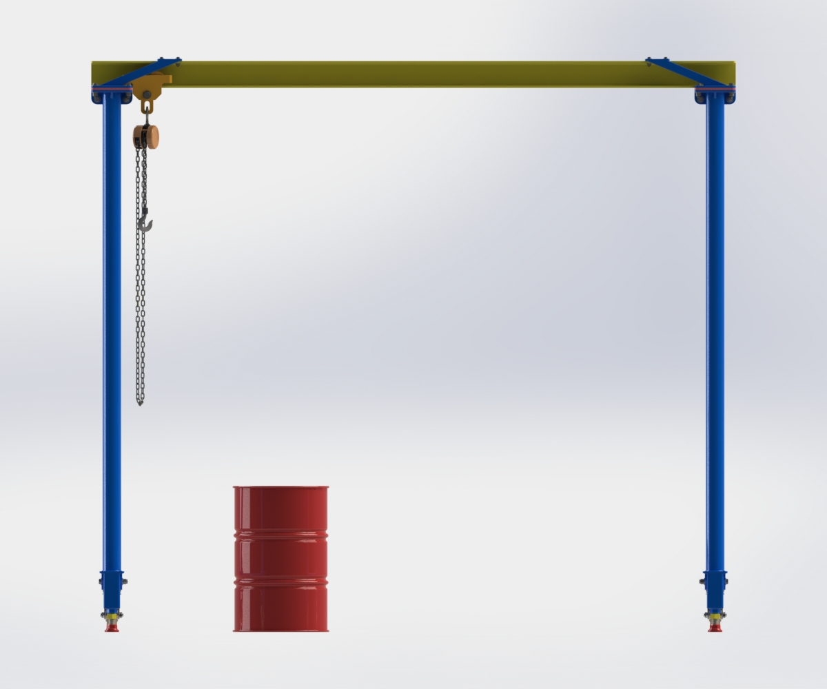 用SolidWorks軟件設(shè)計一款逼真的門式起重機