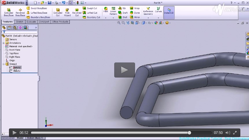 SolidWorks教程14 - 回形針