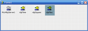 Form1上的RtcDataServer組件