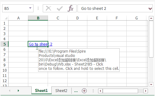 Excel .NET組件Spire.XLS超鏈接教程：添加和讀取超鏈接