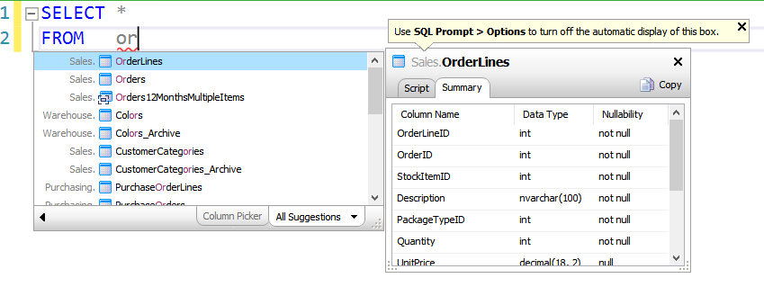 SQL語法提示工具SQL Prompt教程：自動填充GROUP BY子句