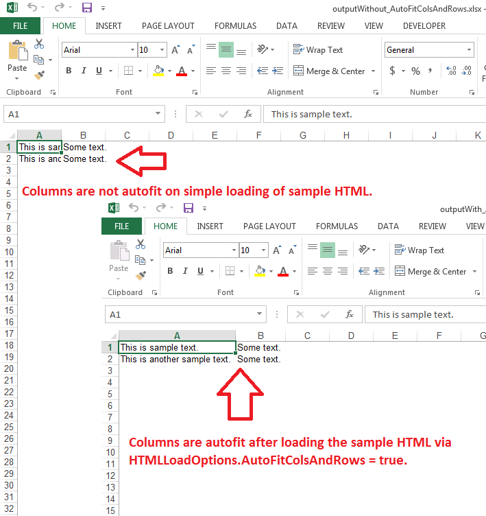 Excel管理控件Aspose.Cells開發(fā)者指南：在工作簿中加載HTML時自動調(diào)整列和行