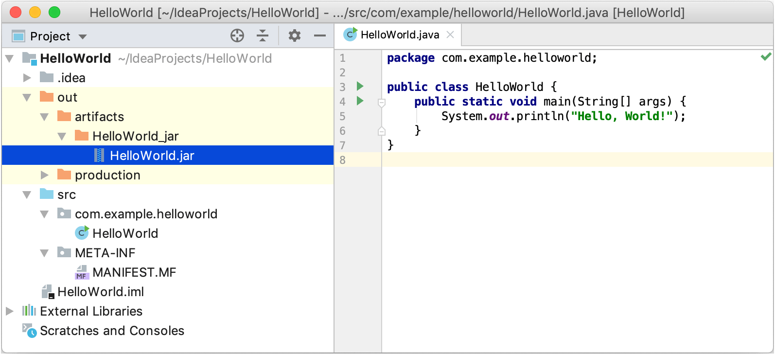 IntelliJ IDEA入門教程（六）：創建您的第一個Java應用程序