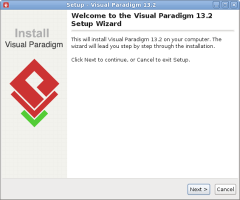 Visual Paradigm歡迎屏幕