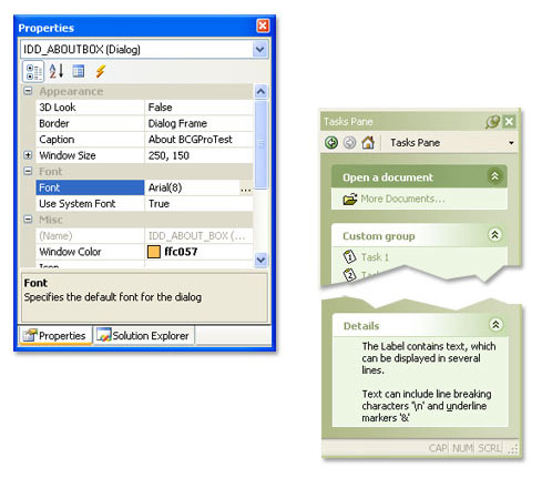 BCGControlBar功能特點詳解 - 支持Win XP/ Vista/Win7主題