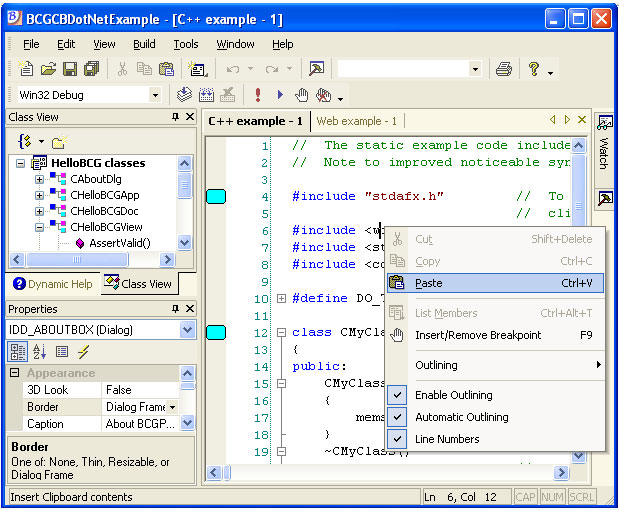 BCGControlBar功能特點詳解 - 類似VS 6.0/VS.NET/VS 2005/2008的外觀