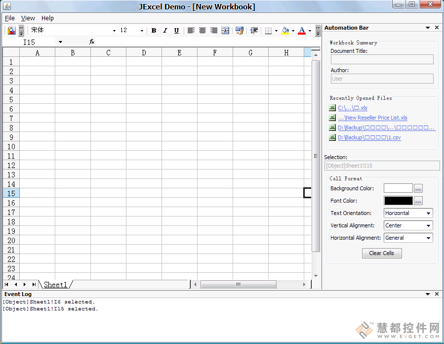 Java Excel操作控件JExcel入門教程
