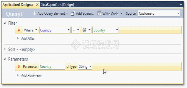 使用Xtrareport如何在服務(wù)器上使用LightSwitch Query過濾報(bào)表