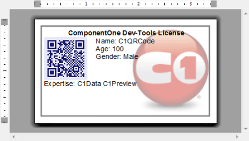 用戶界面,條碼,ComponentOne Studio,QRCode
