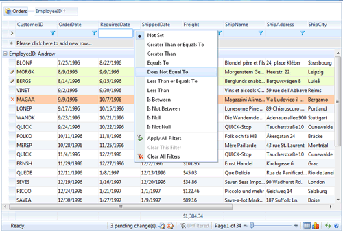 WebGrid,Enterprise,WebGrid,網格,表格,用戶界面,UI,主題