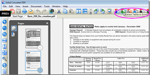 Solid,Converter,PDF,PDF格式,文檔轉換,Excel文檔,PDF轉換至Excel文檔