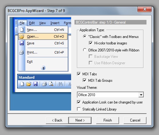 BCGControlBar MFC界面控件安裝向?qū)?- Visual C++ 6.0環(huán)境