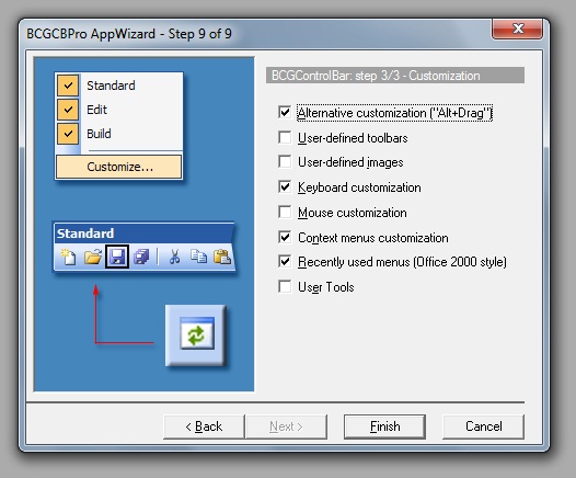 BCGControlBar MFC界面控件安裝向?qū)?- Visual C++ 6.0環(huán)境