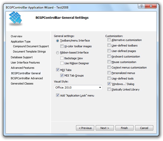 BCGControlBar MFC界面控件安裝向?qū)?- Visual C++ 2005/2008/2010環(huán)境