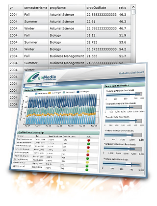 DundasDashboard,商業智能儀表盤,.NET,儀表盤，Dashboard數據網格控件，Dashboard Data Grid Control